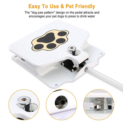 Dog Water Fountain Outdoor Dog Pet Water Dispenser Step-