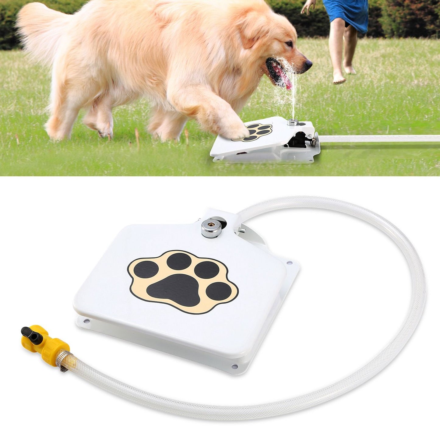 Dog Water Fountain Outdoor Dog Pet Water Dispenser Step-
