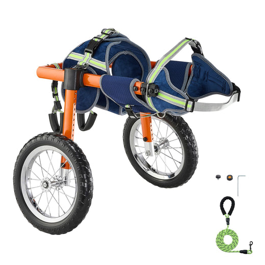 VEVOR Dog Wheelchair for Back Legs, Lightweight 2 Wheels with Shock-Absorbing Wheels