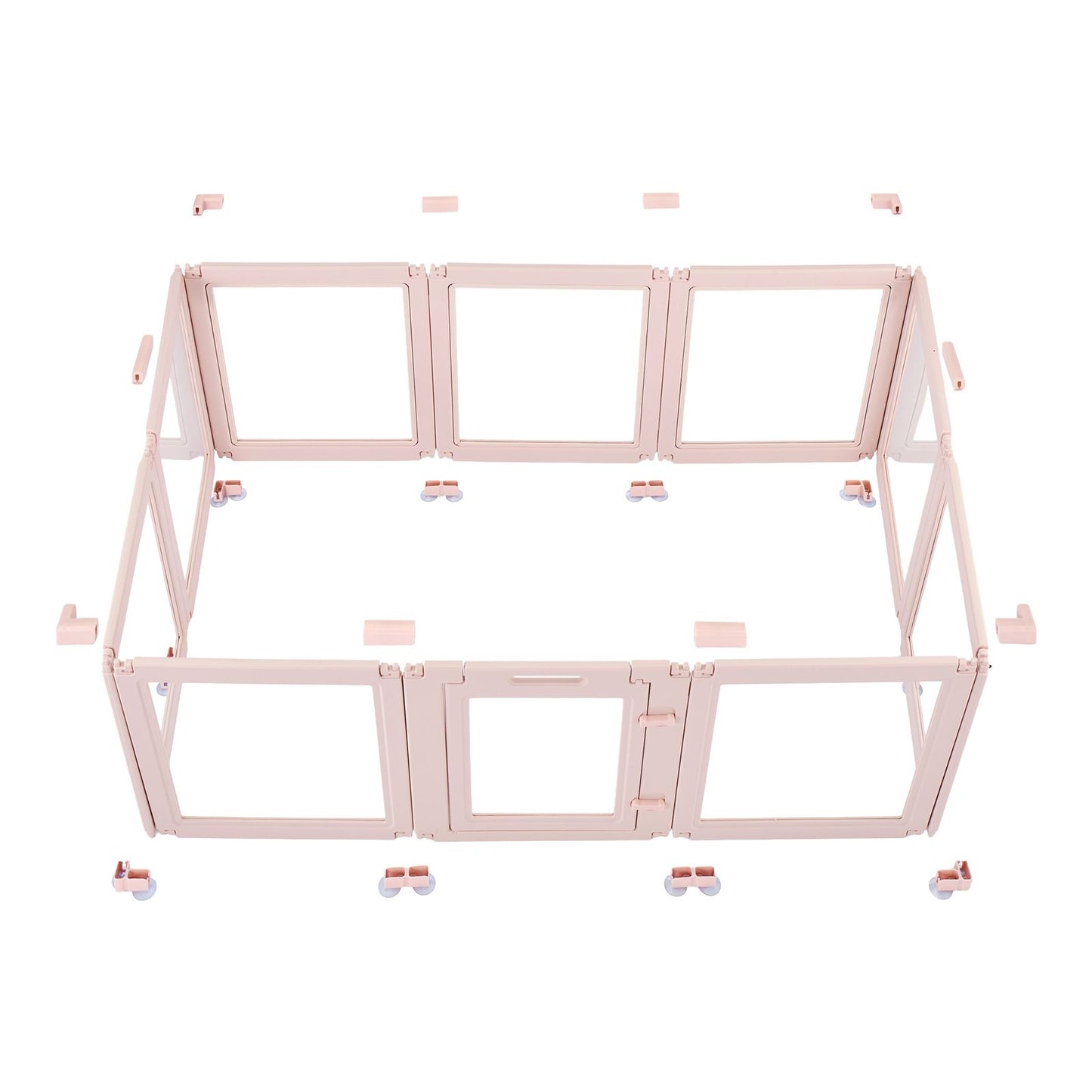 Dog Whelping Box, 60x39x23 in Plastic Dog Whelping Pen for Medium