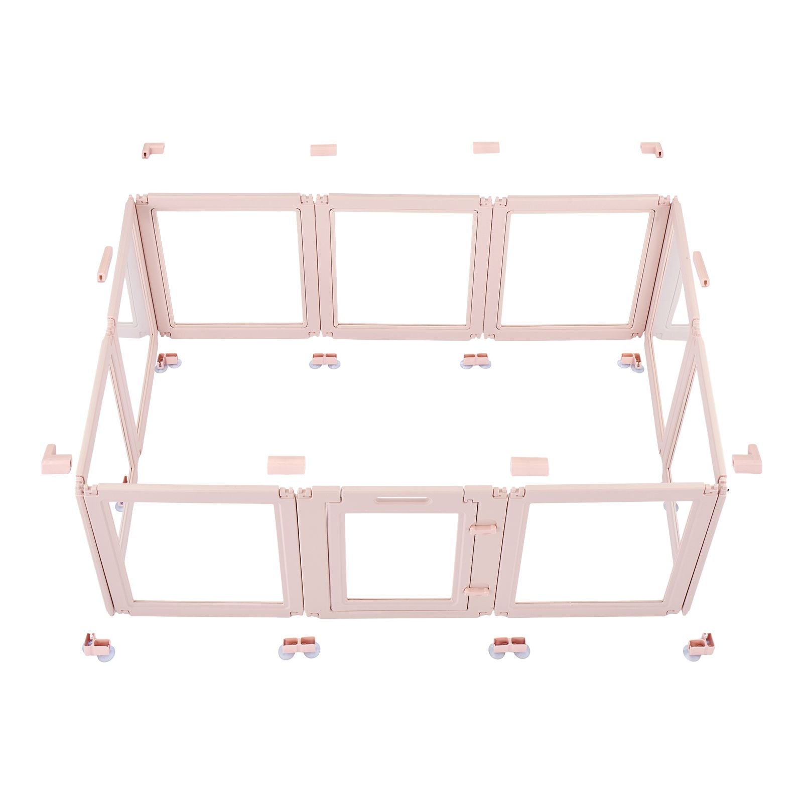 Dog Whelping Box, 60x39x23 in Plastic Dog Whelping Pen for Medium