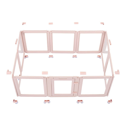 Dog Whelping Box, 60x39x23 in Plastic Dog Whelping Pen for Medium