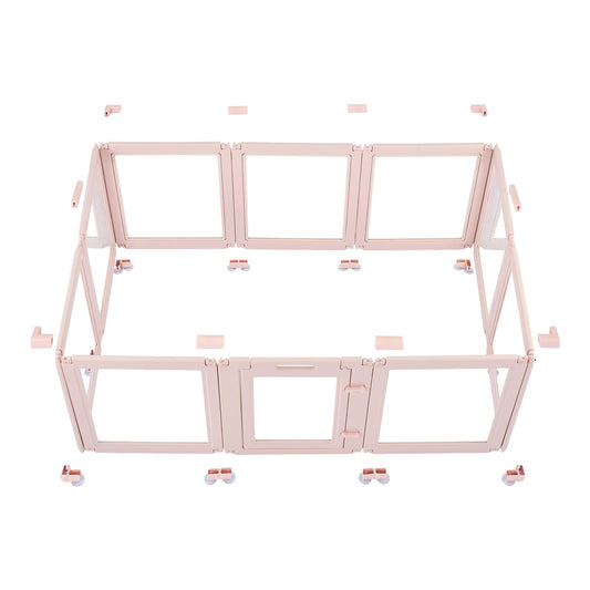 Dog Whelping Box, 60x39x23 in Plastic Dog Whelping Pen for Medium