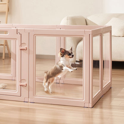 Dog Whelping Box, 60x39x23 in Plastic Dog Whelping Pen for Medium