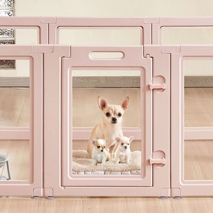 Dog Whelping Box, 60x39x23 in Plastic Dog Whelping Pen for Medium