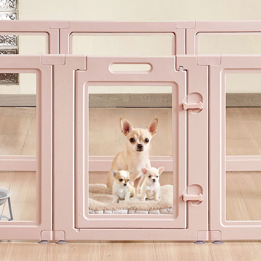 Dog Whelping Box, 60x39x23 in Plastic Dog Whelping Pen for Medium