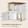 Double Cat Litter Box Enclouse,Cat Litter Box Enclosure for 2 Cats