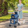 Double Pet Stroller Foldable 3-in-1 Dog Stroller with 2 Detachable