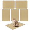 6-Piece Natural Sisal Cat Scratching Mats, 24 x 16 Inch