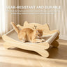 Cat Scratcher Bed with Hammock and Solid Wood Frame