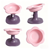 Adjustable Elevated Cat Bowl, Tilted and Whisker-Friendly