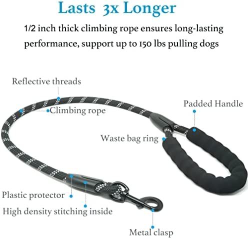 Dual Dog Leash; Double Dog Leash; 360 Swivel No Tangle Walking