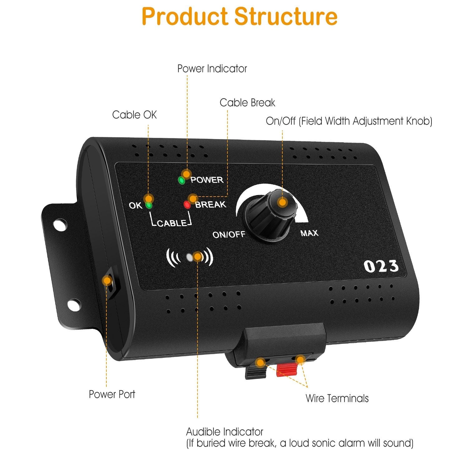 Electric Dog Fence System Pet Tone Shock Boundary Containment Water