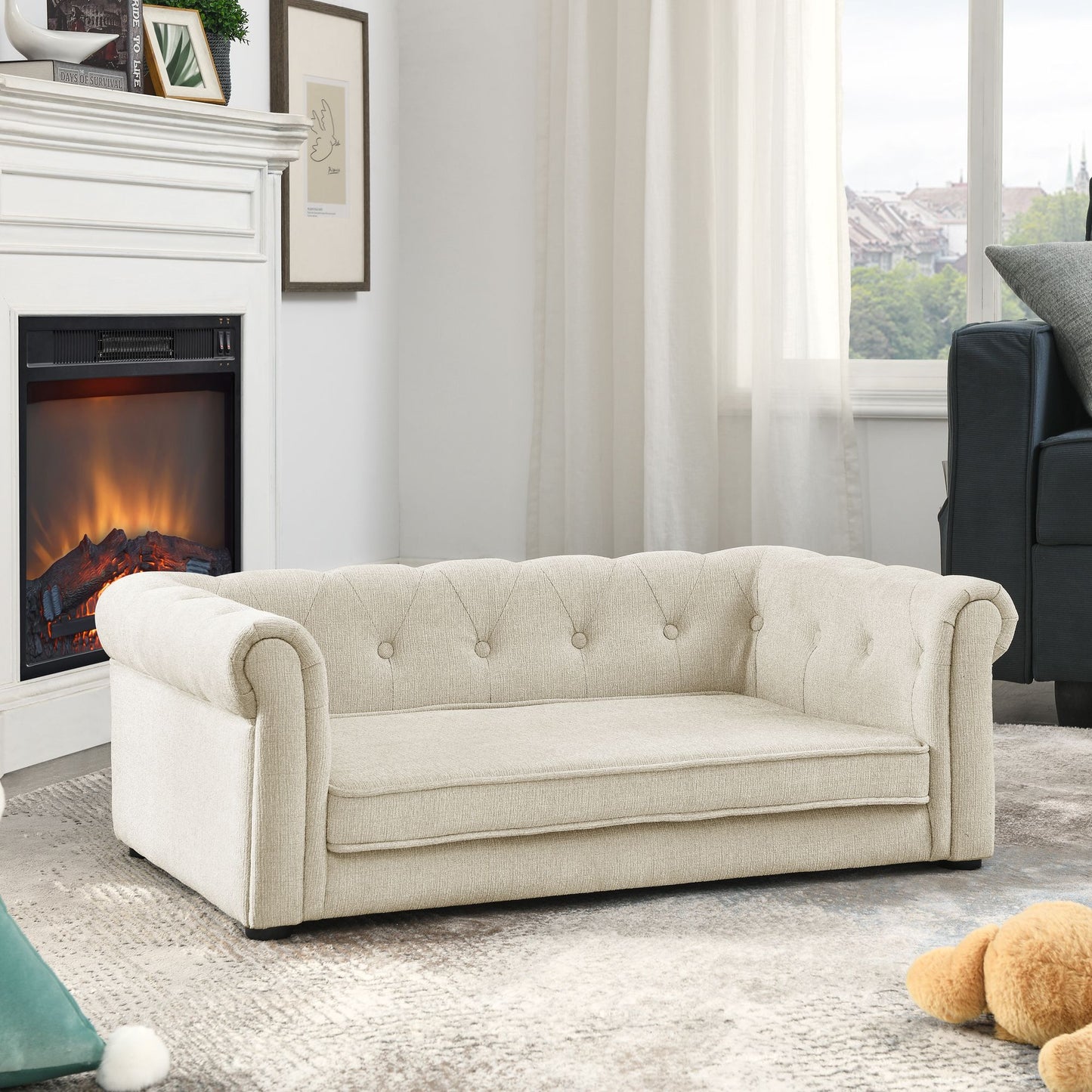 Elegant Rectangle Pet Bed for Small and Medium Dogs, Durable