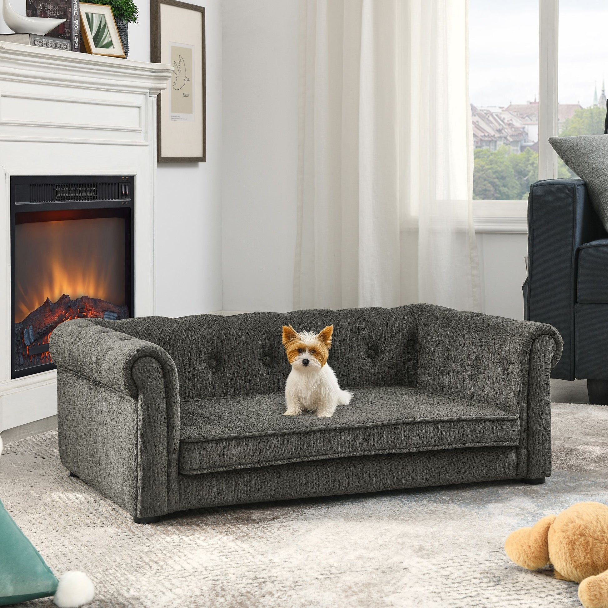 Elegant Rectangle Pet Bed for Small and Medium Dogs, Durable