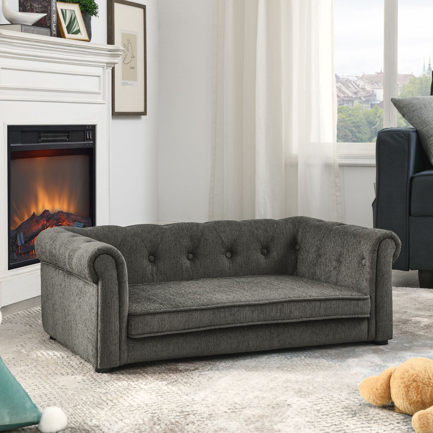 Elegant Rectangle Pet Bed for Small and Medium Dogs, Durable