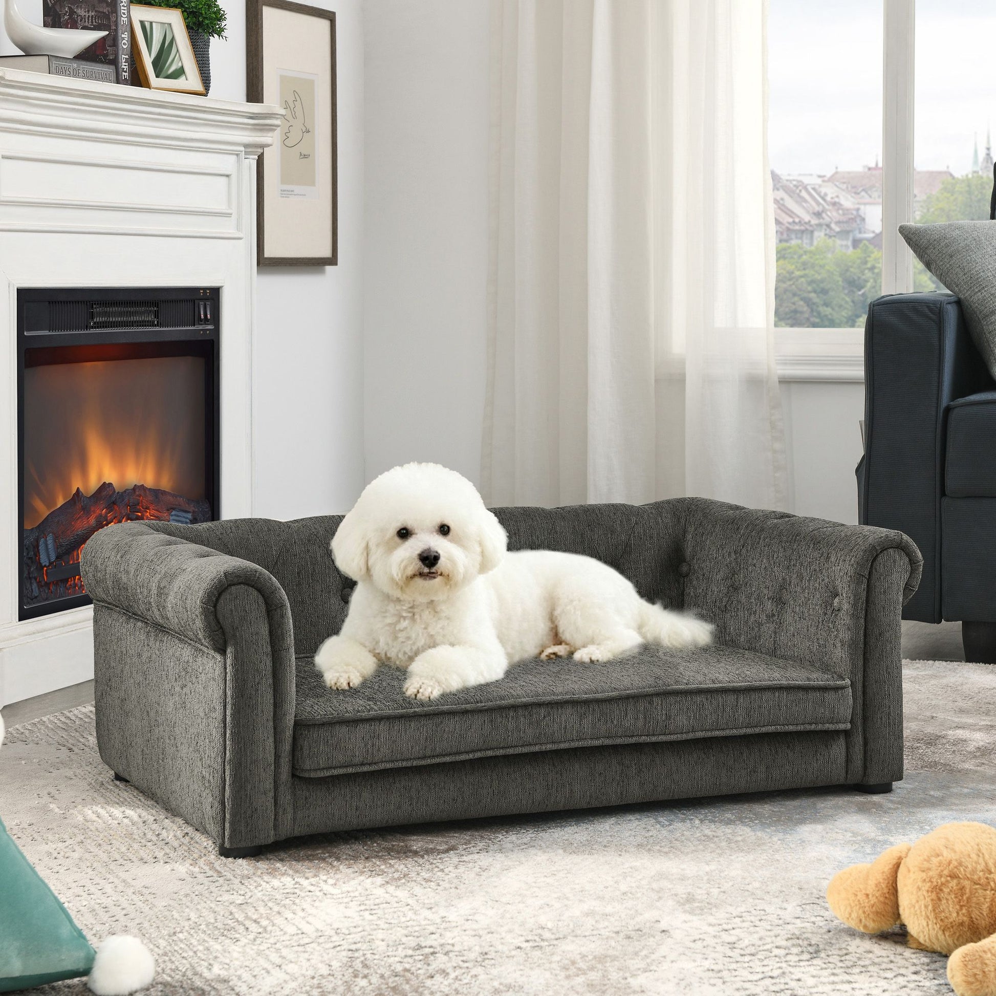 Elegant Rectangle Pet Bed for Small and Medium Dogs, Durable