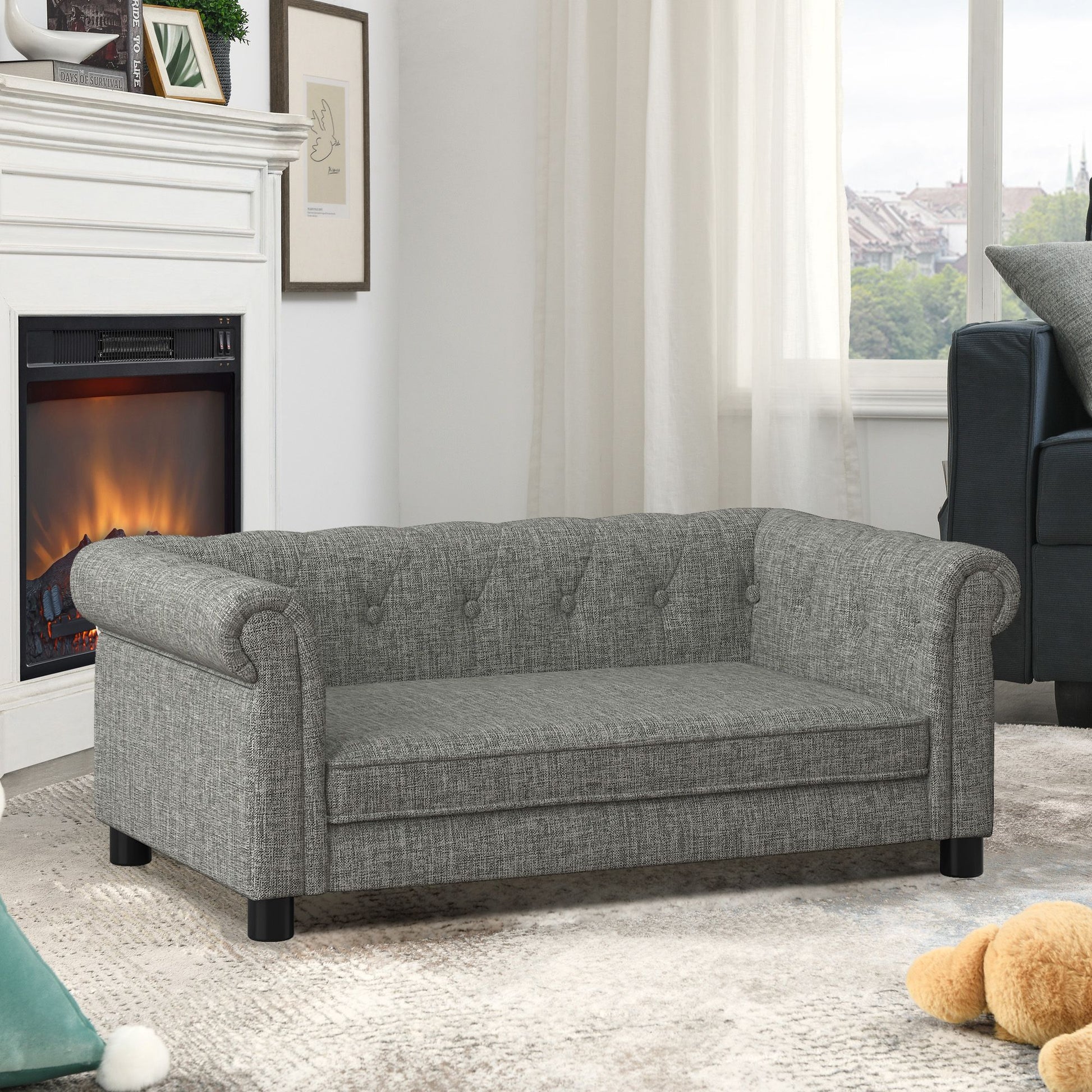 Elegant Rectangular Pet Bed for Small and Medium-Sized Dogs