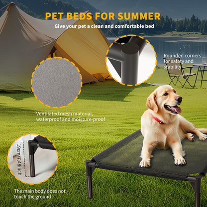 Elevated Breathable Mesh Pet Bed, Indoor/Outdoor Use, Sizes