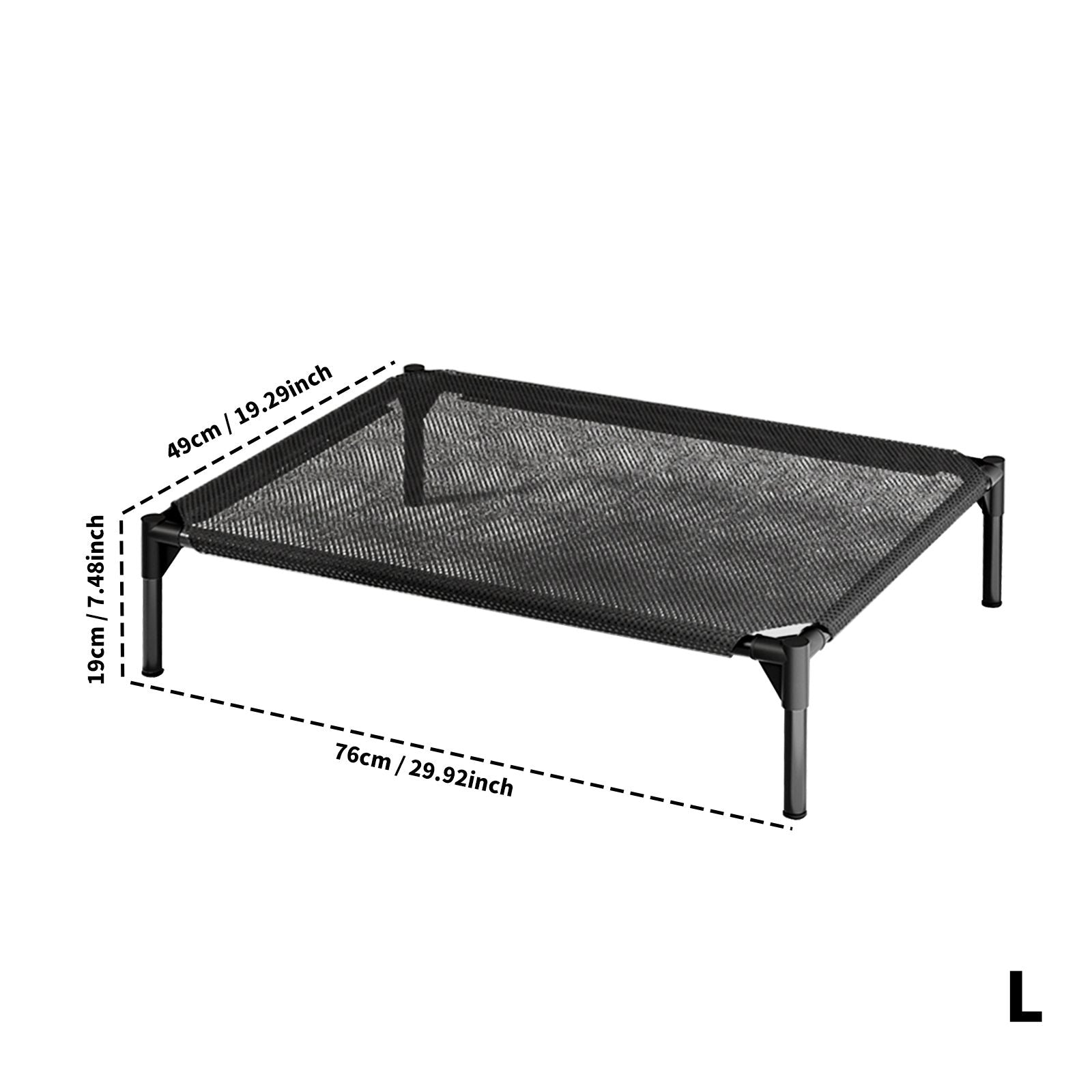 Elevated Breathable Mesh Pet Bed, Indoor/Outdoor Use, Sizes