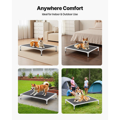 Elevated Dog Bed for Large Dogs, Portable Raised Dog Cot