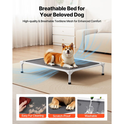 Elevated Dog Bed for Large Dogs, Portable Raised Dog Cot