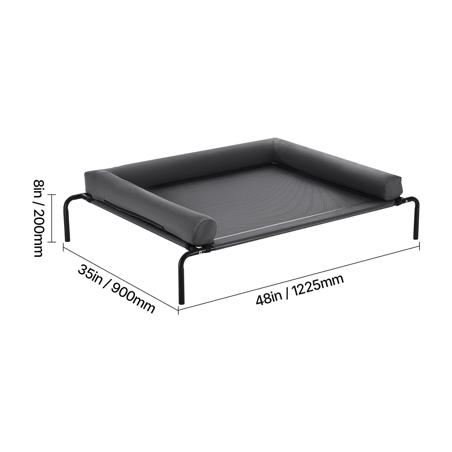 Elevated Dog Bed for Large Dogs, Portable Raised Dog Cot
