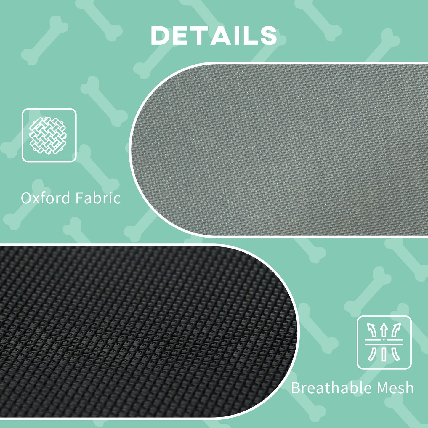 Elevated Dog Bed with Removable Canopy, Outdoor Dog Cot with UV