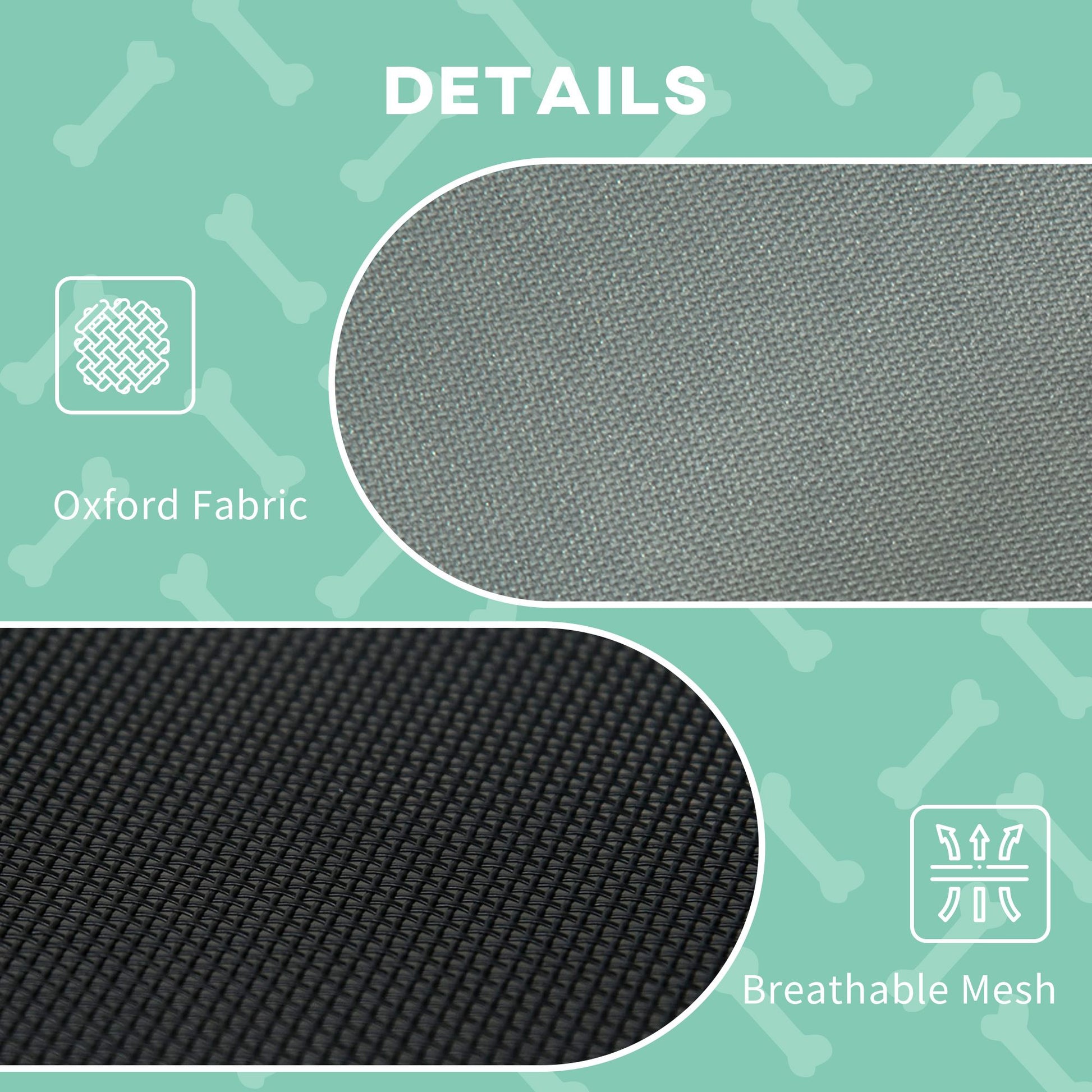 Elevated Dog Bed with Removable Canopy, Outdoor Dog Cot with UV