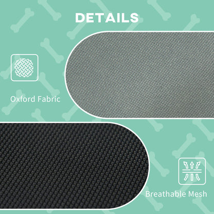 Elevated Dog Bed with Removable Canopy, Outdoor Dog Cot with UV