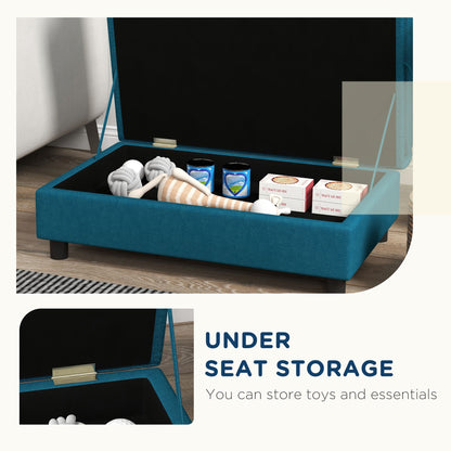 Elevated Dog Bed with Storage Space Soft Cushion