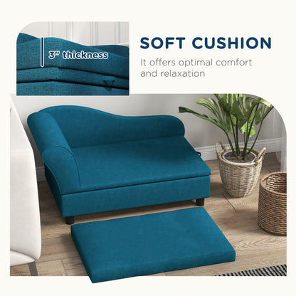 Elevated Dog Bed with Storage Space Soft Cushion