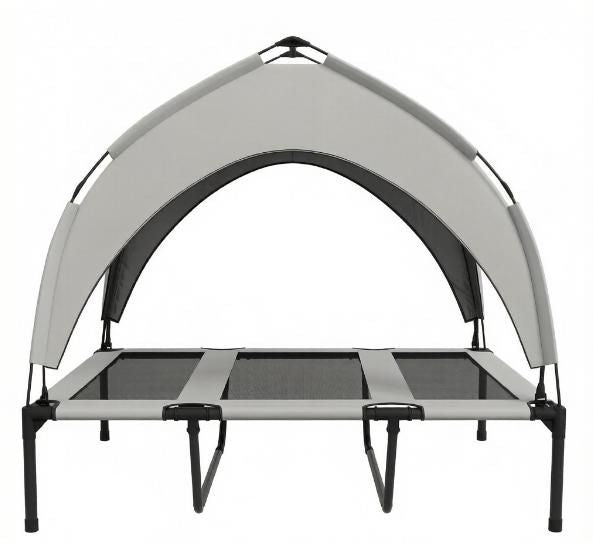 Elevated Dog Bed with Washable and Breathable Mesh on the Ceiling