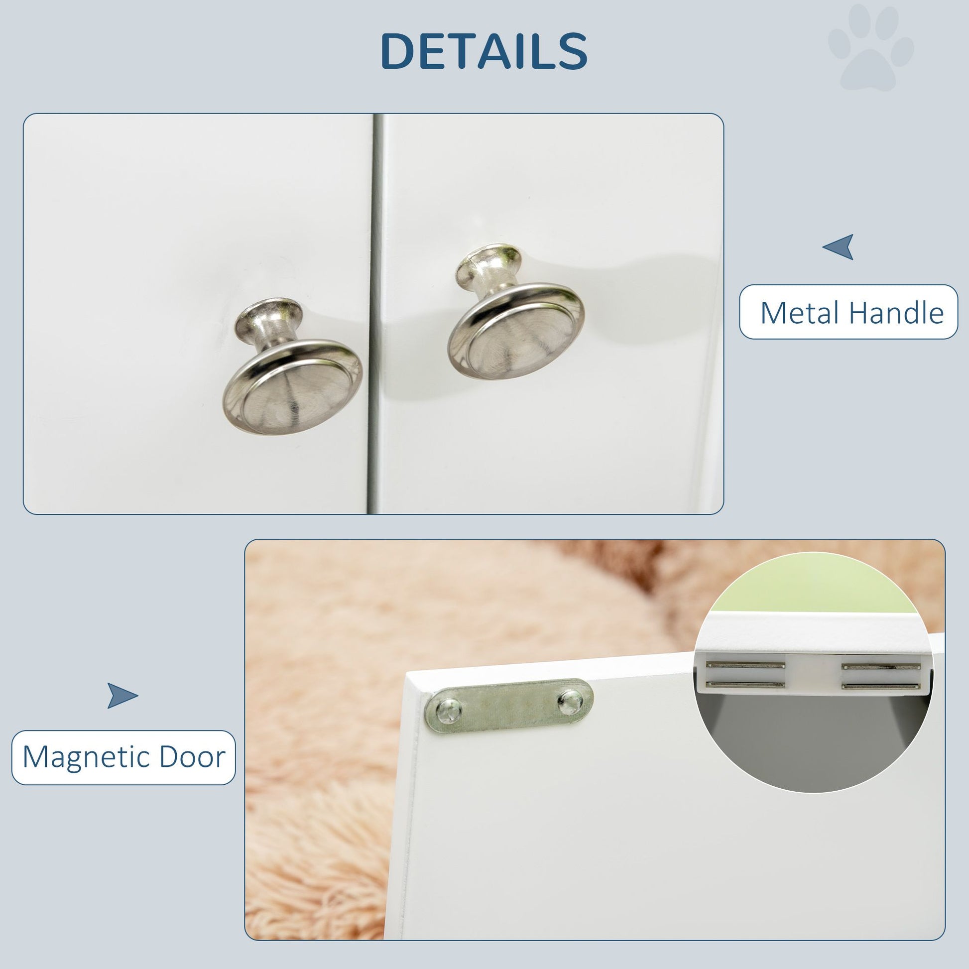 Elevated Dog Bowls with Storage Cabinet, Large 44L Capacity, Raised