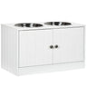 Elevated Dog Bowls with Storage Cabinet, Large 44L Capacity, Raised