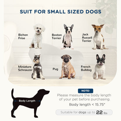 Elevated Dog Sofa Pet Bed with Storage Soft Cushion