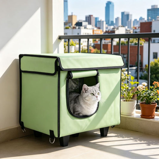Elevated Heated Cat House