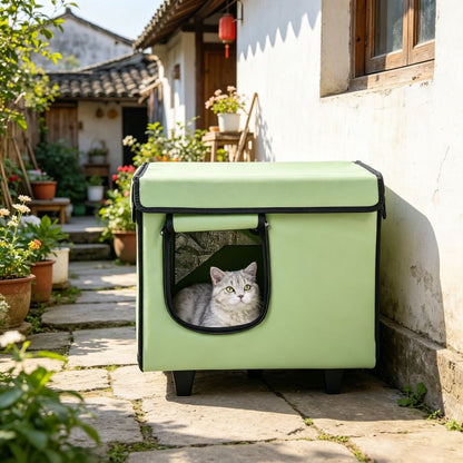 Elevated Heated Cat House