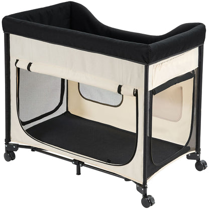 Elevated Lounge Pet Bed, Foldable Bunk Dog Bed with 600D Oxford