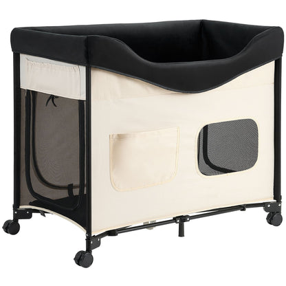 Elevated Lounge Pet Bed, Foldable Bunk Dog Bed with 600D Oxford