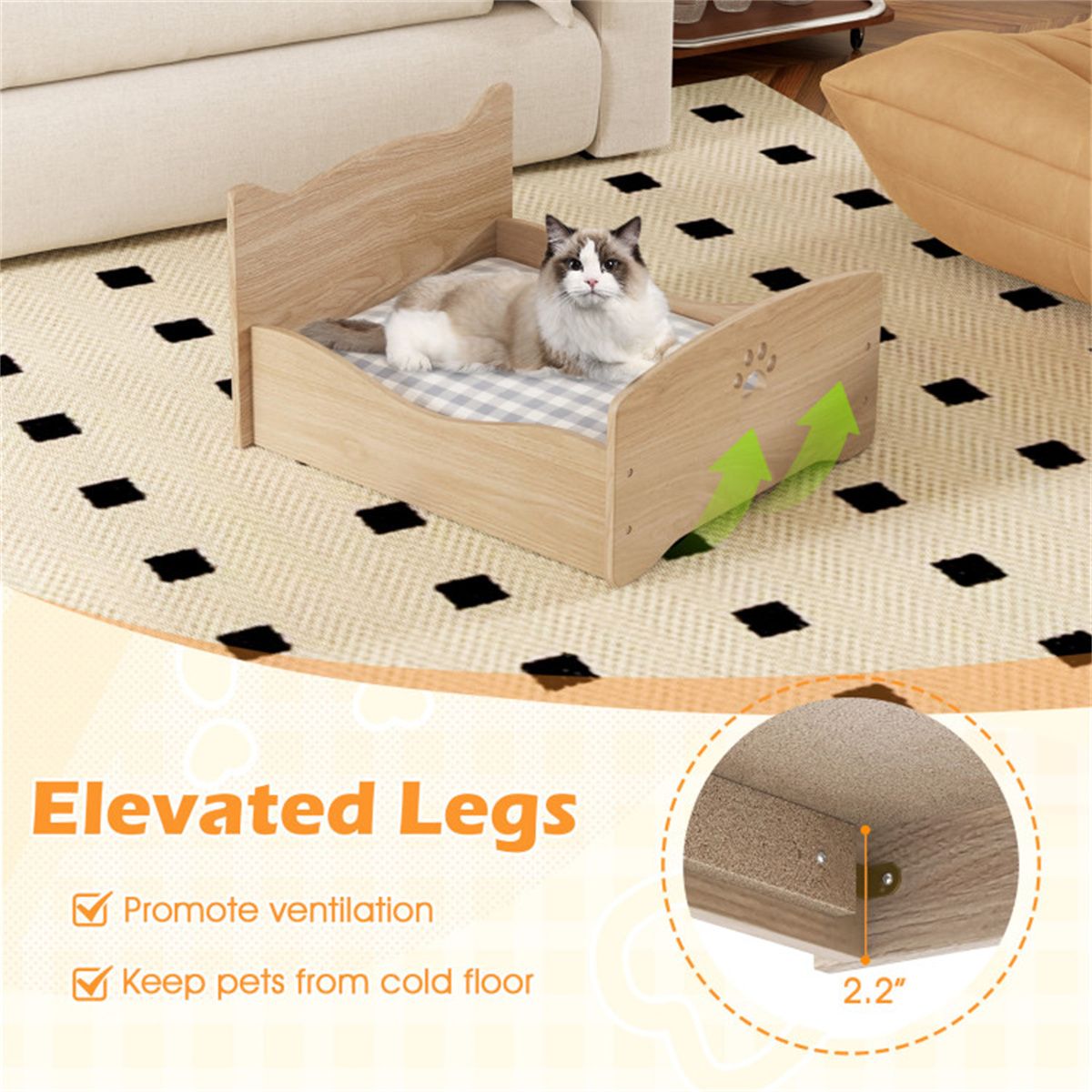Elevated Pet Bed Frame 21 X 20