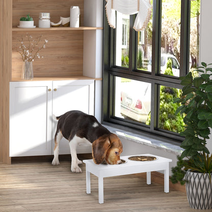 Elevated Pet Bowl 23 Durable Wooden Feeding Station Heavy Duty