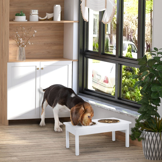 Elevated Pet Bowl 23 Durable Wooden Feeding Station Heavy Duty
