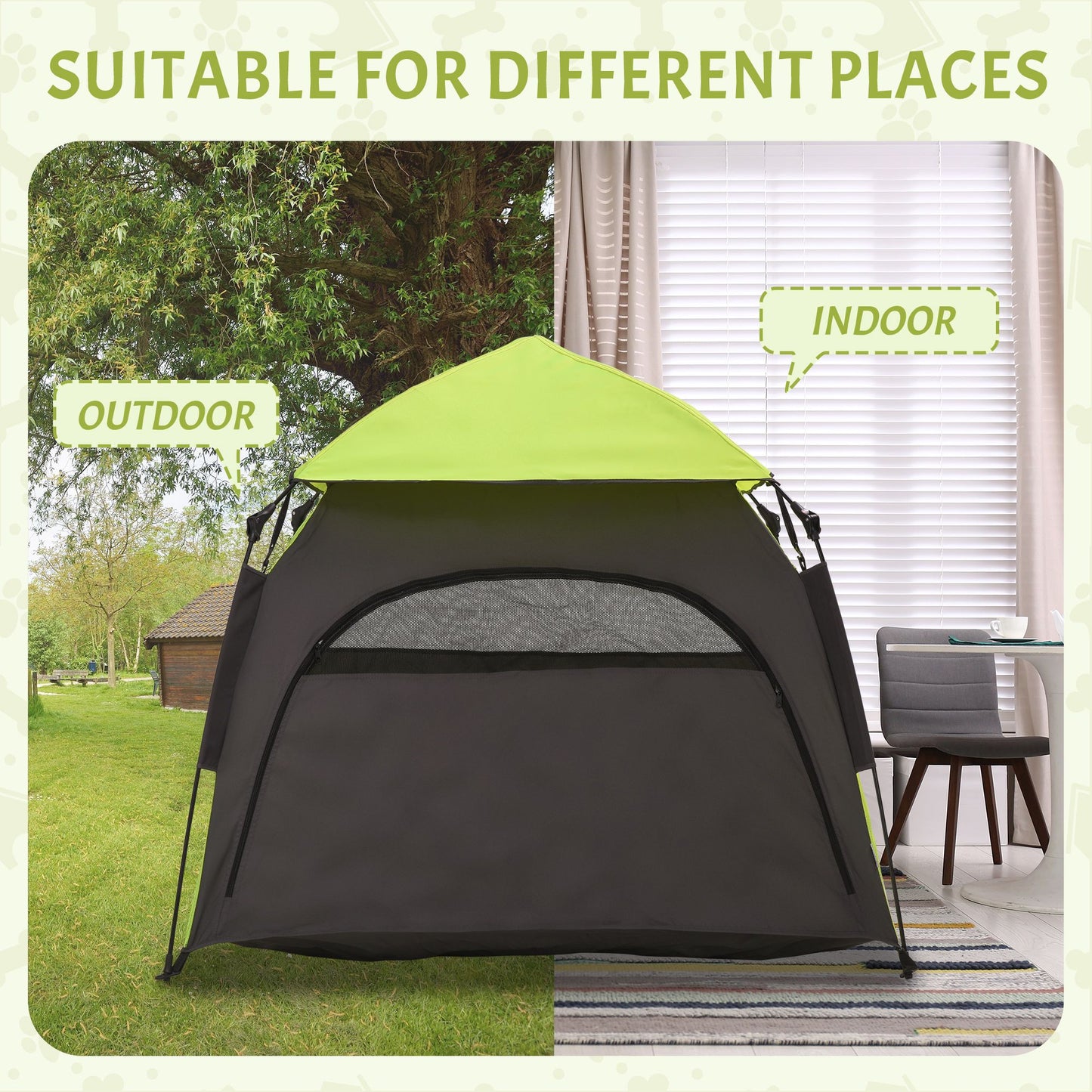 Extra Large Dog Portable Camping Tent with Carrying Bag for Beach