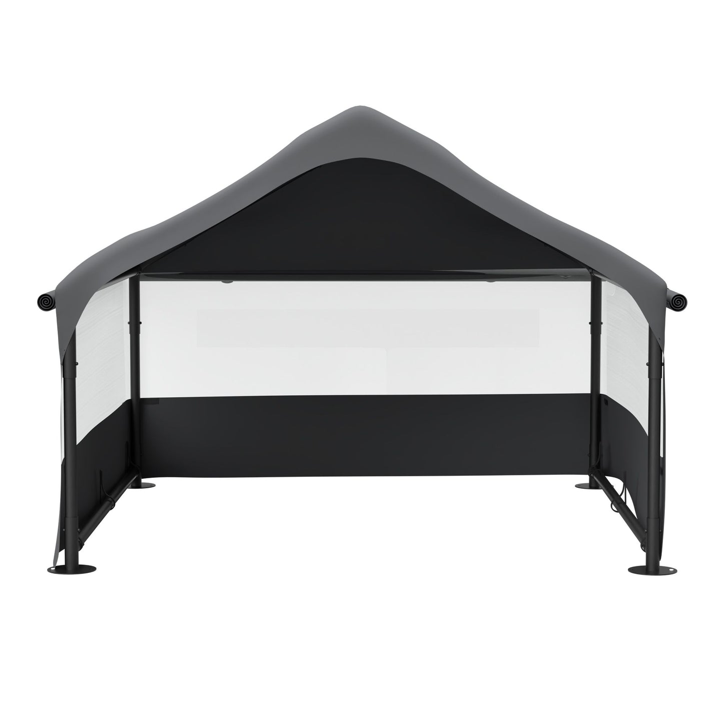 Extra Large Outdoor Dog House Tent with 3-Sided Mesh Windows