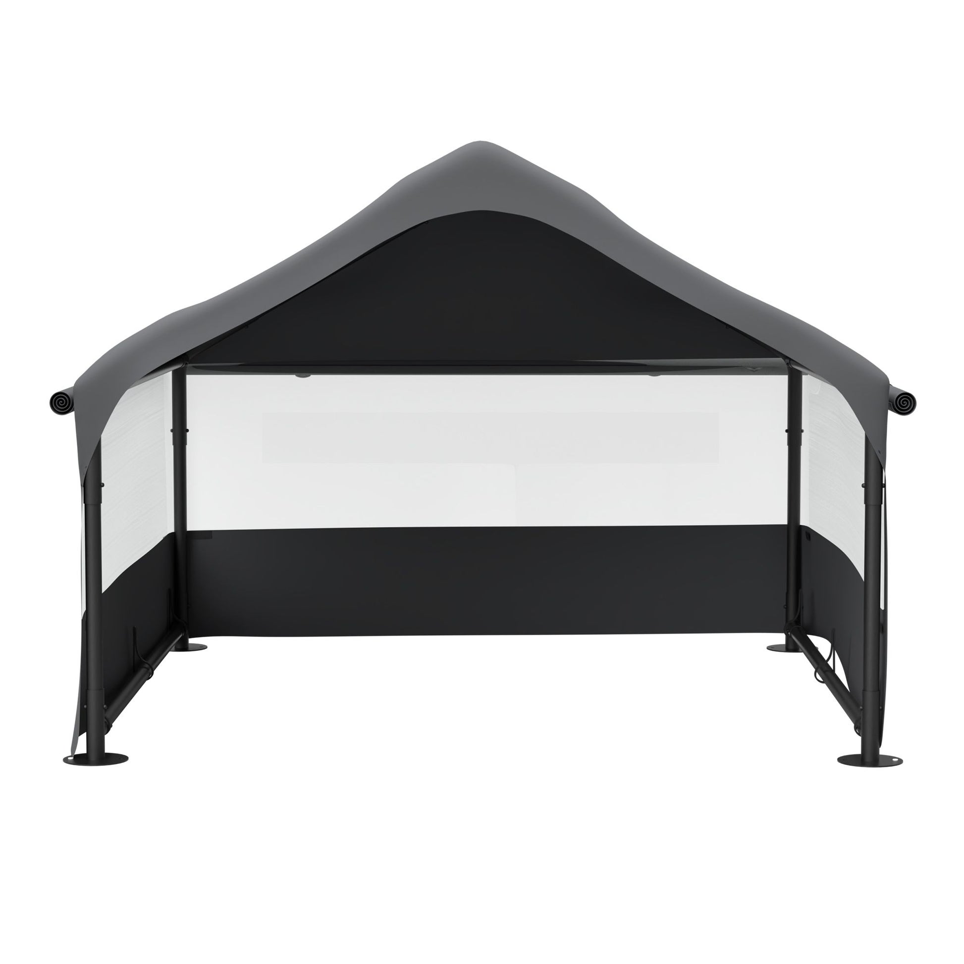 Extra Large Outdoor Dog House Tent with 3-Sided Mesh Windows