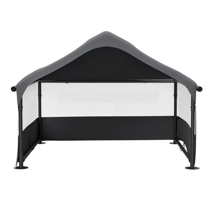 Extra Large Outdoor Dog House Tent with 3-Sided Mesh Windows
