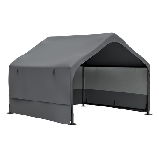 Extra Large Outdoor Dog House Tent with 3-Sided Mesh Windows