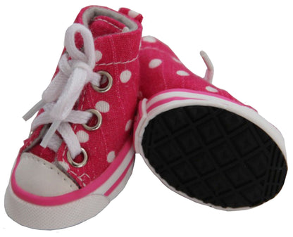 Extreme-Skater Canvas Casual Grip Pet Sneaker Shoes - Set of 4