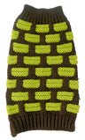 Fashion Weaved Heavy Knit Designer Ribbed Turtle Neck Dog Sweater, Style LDZ7
